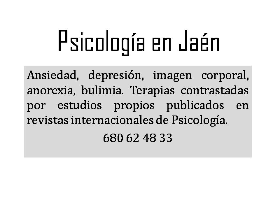Psicología en Jaén
